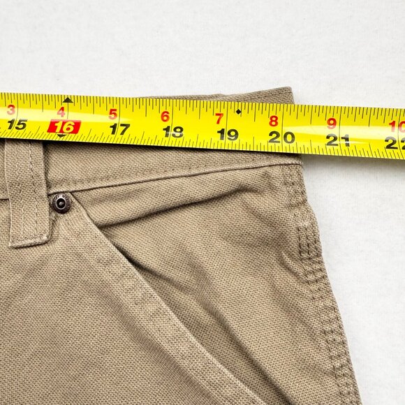 Wrangler Men's Heritage Low Stretch Relaxed Tan Carpenter Pants Size 40x32 NWT - Picture 8 of 11